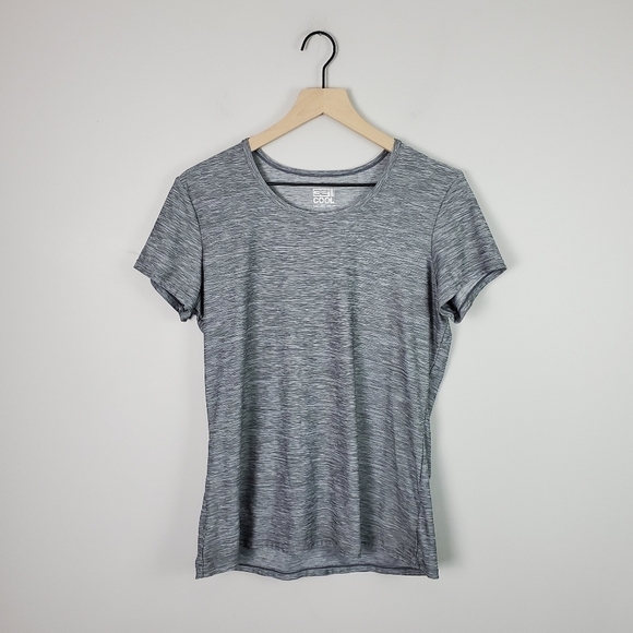 32 Degrees Tops - 32 Degrees Gray Active Short Sleeve Top XL